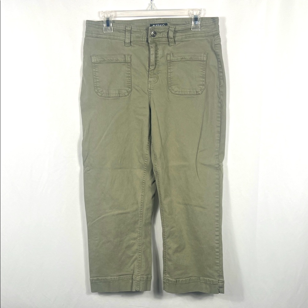 Buffalo David Bitton Ladies' High-Rise Soft Strech Crop‎ Pant, Tea Leaf, 10/30